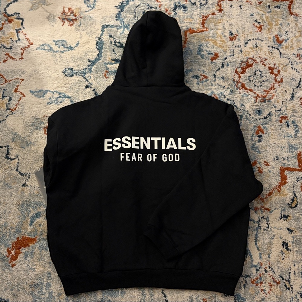 Essentials fear of god hoodie black size xl - Picture 4 of 5